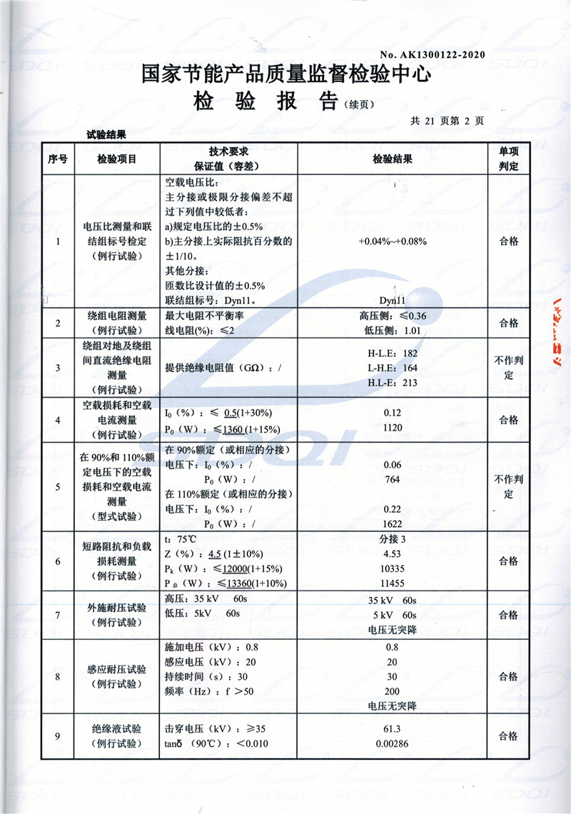 高低压试验报告-S11-1250峰峰矿峰峰矿峰峰矿油浸式变压器-2.jpg